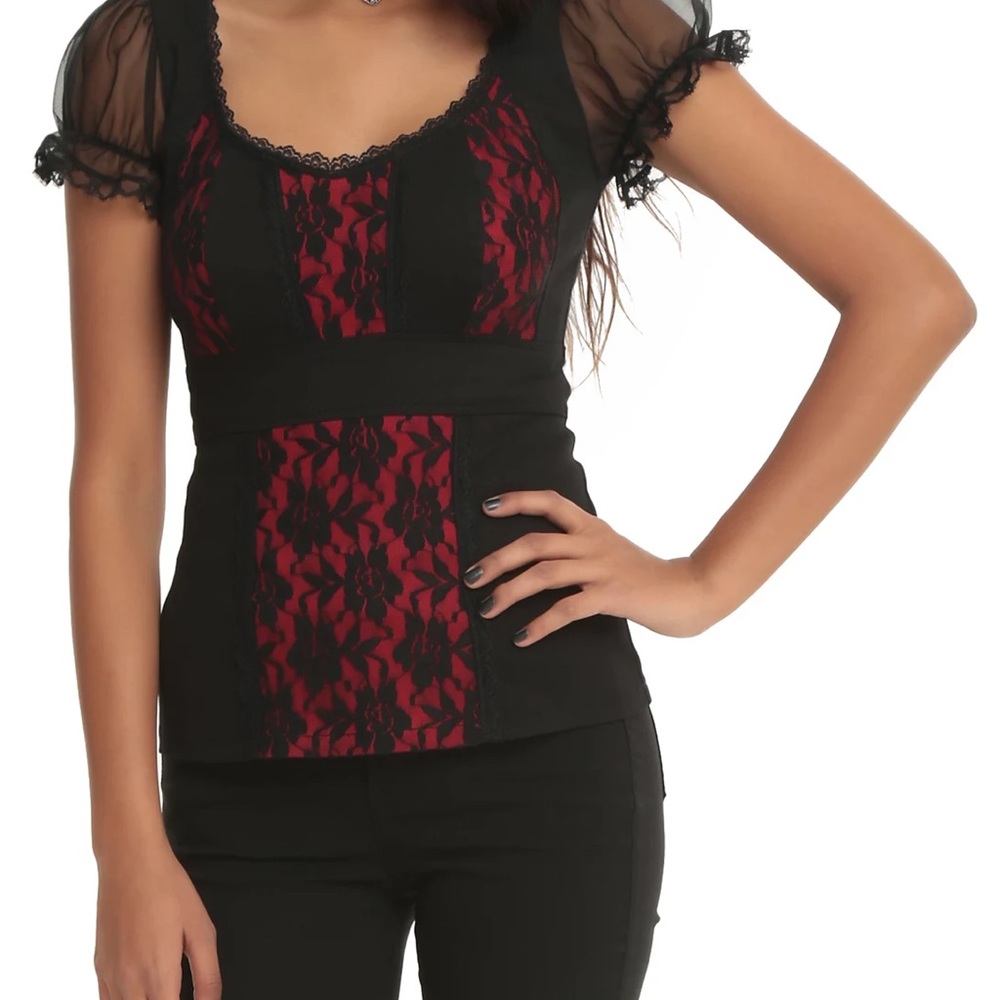 Super RARE Royal Bones Lace Top